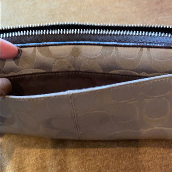 COACH accordion Wallet leather & C fabric - Picture 3 of 8